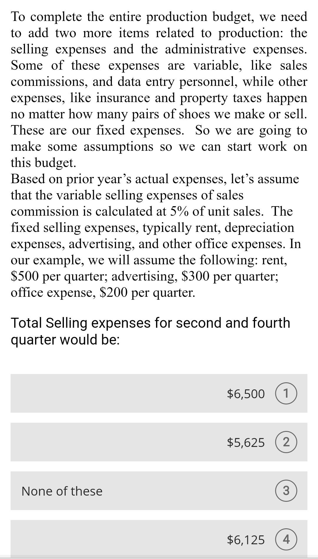 the completion of the other budgets we have done, we couldn't fill