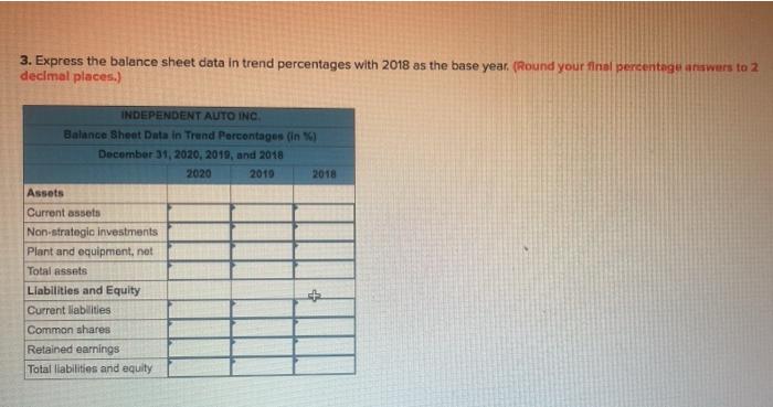 1. Calculate each year's current ratio. (Round the final answers to 1