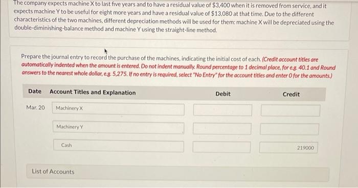 Corporation purchased two machines at auction for a combined total cost of