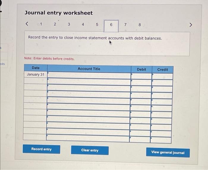Income Statement tab - Prepare a single-step Income statement using the values
