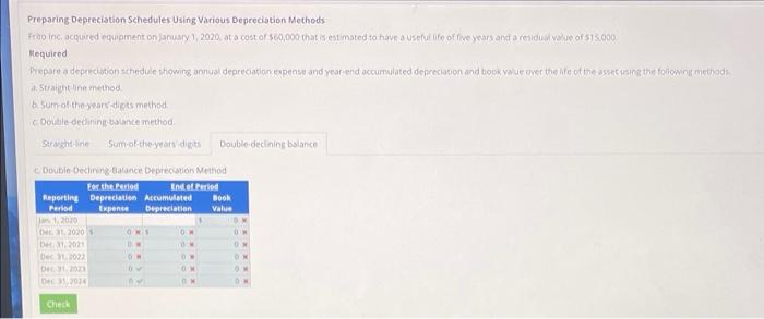 have a use of five years and a resdual value of 515.000