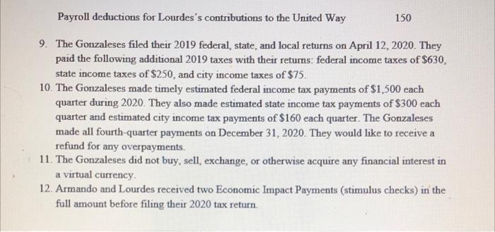 1. Armando Z and Lourdes K. Gonzales are married and file a