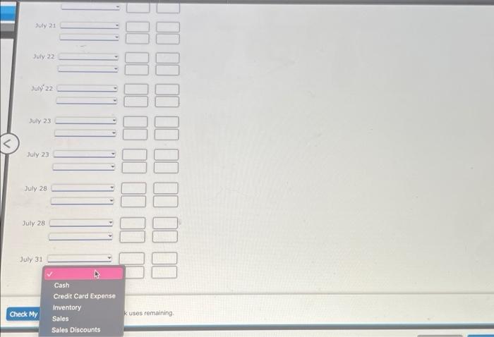 6. Sold merchandise on account to Parsley Co, 14,520, terms /15. The