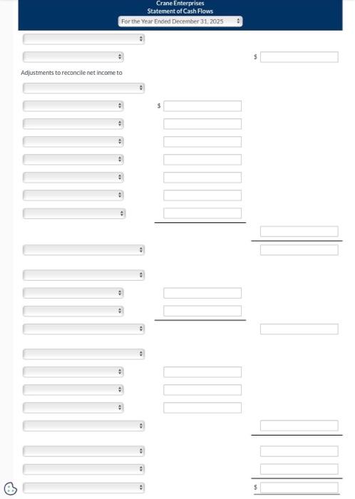 below. Changes in account balances can be attributed to cash transactions. Additional