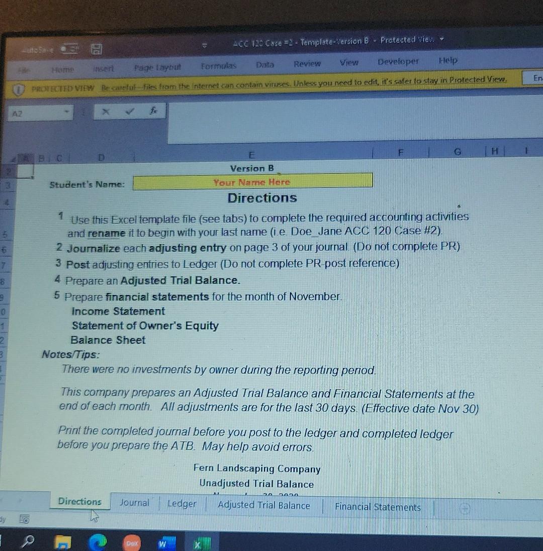 30-Nov Balance before adjustments CREDIT ACCOUNT # 110 BALANCE 40,860 Accounts Receivable