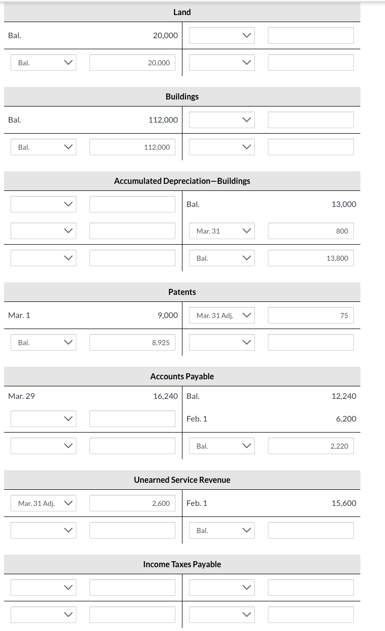 above). All of the sales were on account. 5. On March 29,