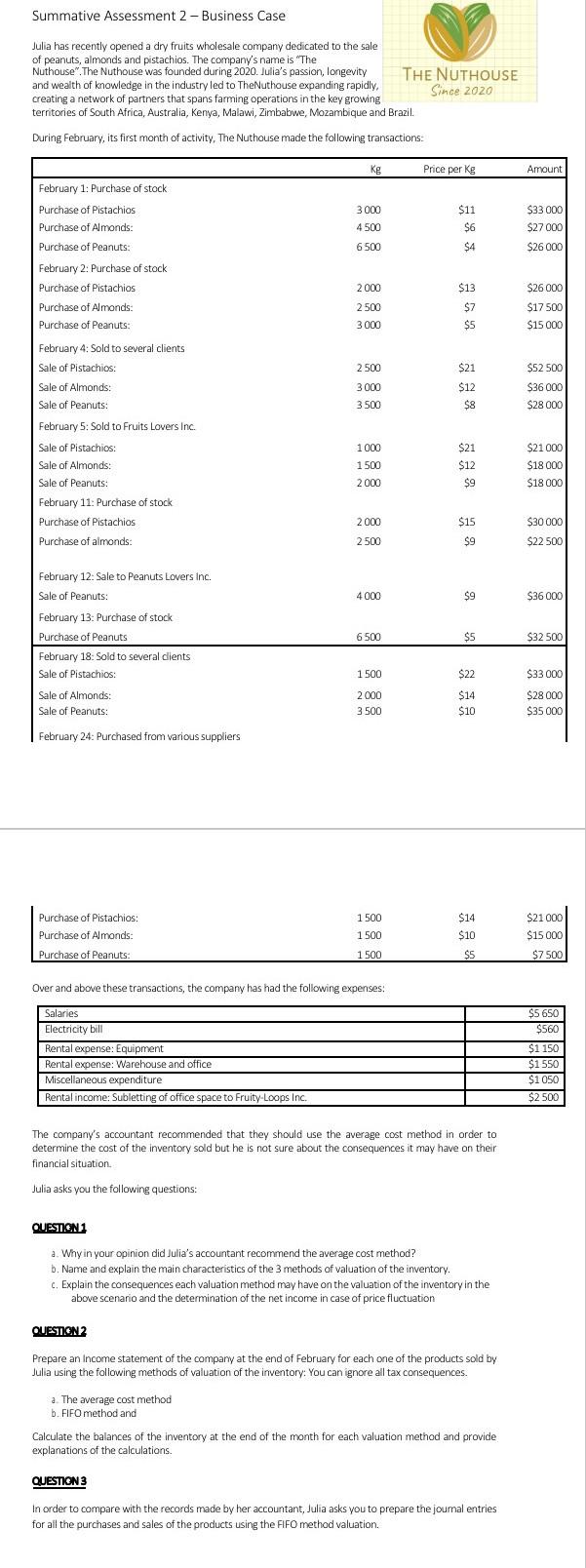  Question 1 just C And Question 2 please Summative Assessment 2-