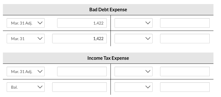 paid $16,240 on accounts payable. Check #457 was used. 7. On March