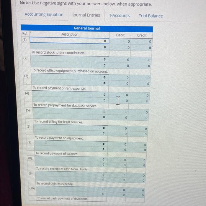 law practice by contributing $30,500 cash to the business on October 1,