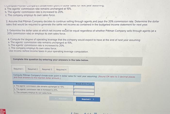 agents to market its products. These agents are paid a sales commission