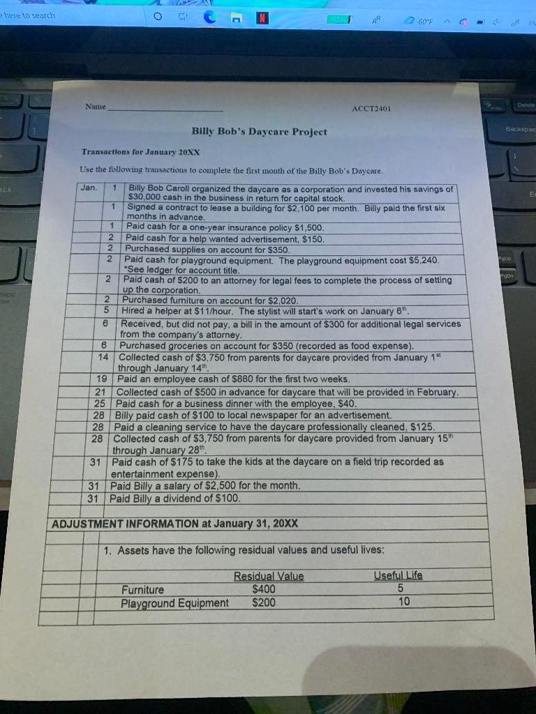 Could you please help me journalize and ledger these transactions, I want