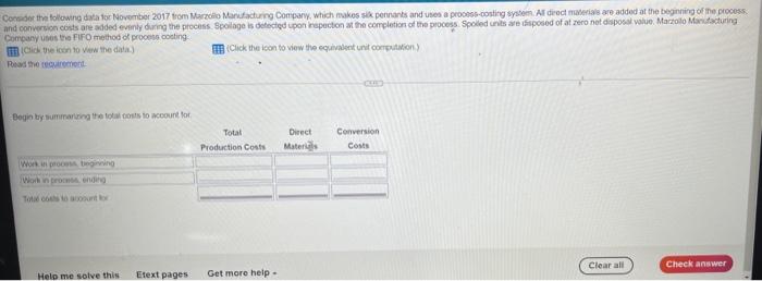 Total overhead is not given Consider the following data for November 2017