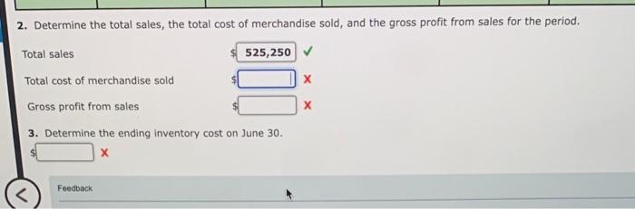 for a three-month period are as follows: Date Transaction Apr. 3 Inventory