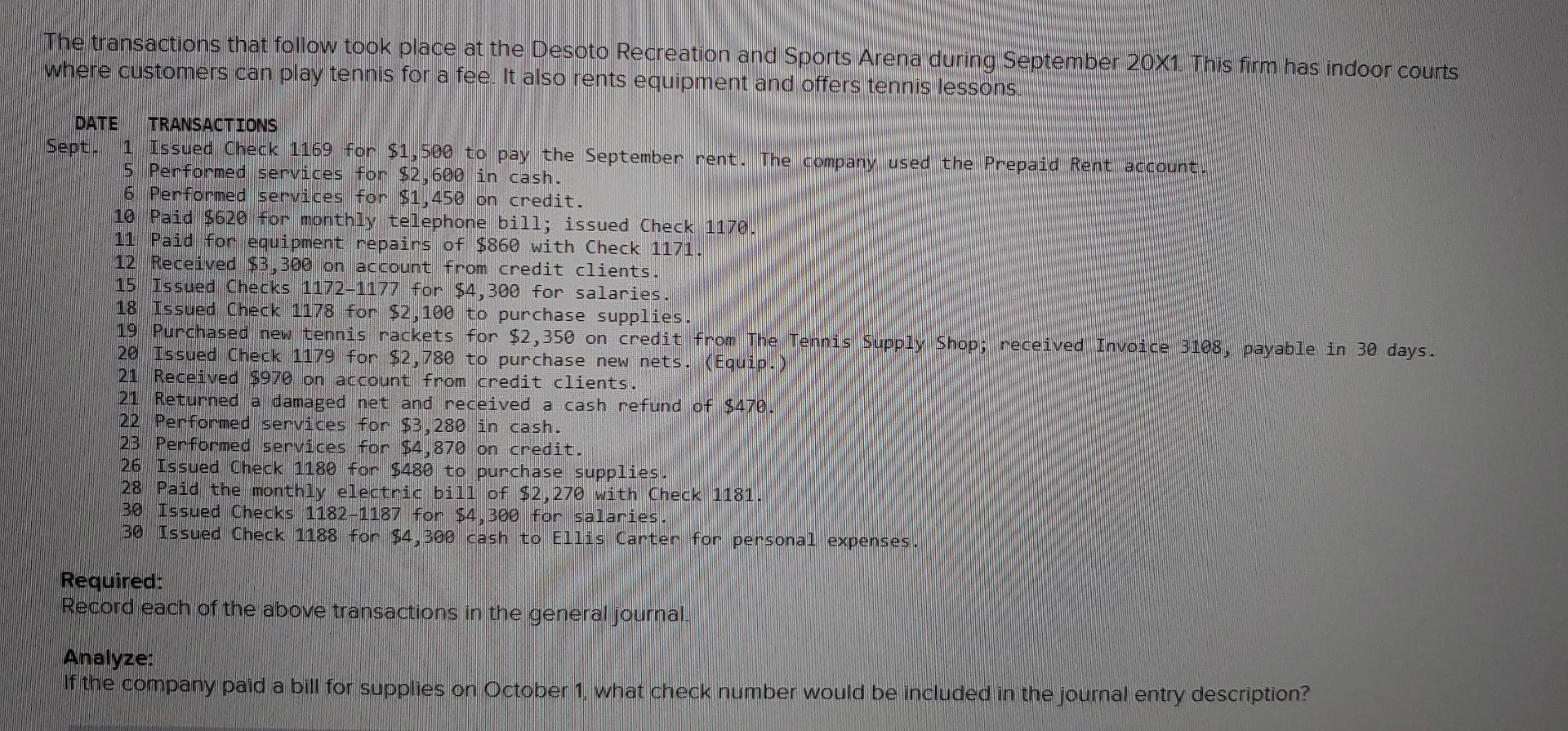  im not sure how to do this problem The transactions that