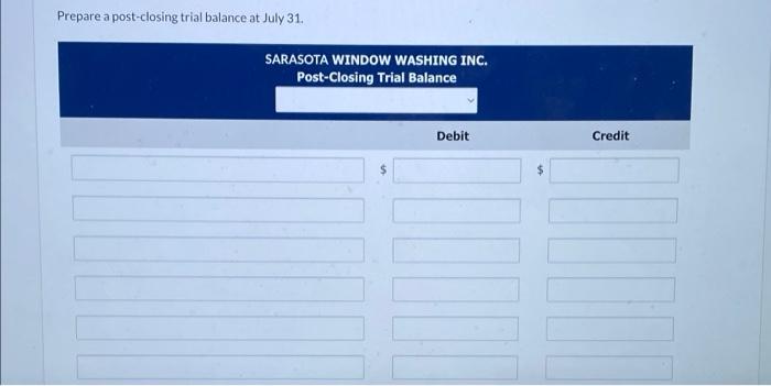  answer this ^^ these should help you^ Prepare a post-closing trial