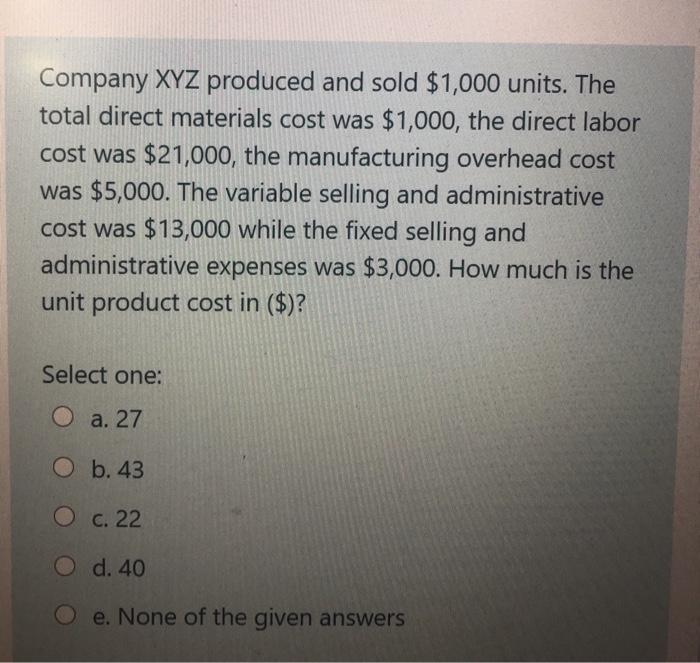 Activity Cost Pool Assembly Processing orders Inspection Table 1 Total Cost S942.480
