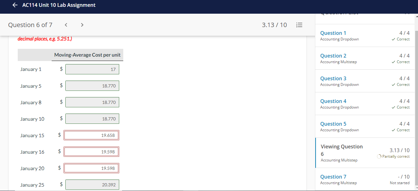 greatly appreciated. Thank you. + AC114 Unit 10 Lab Assignment Question 6