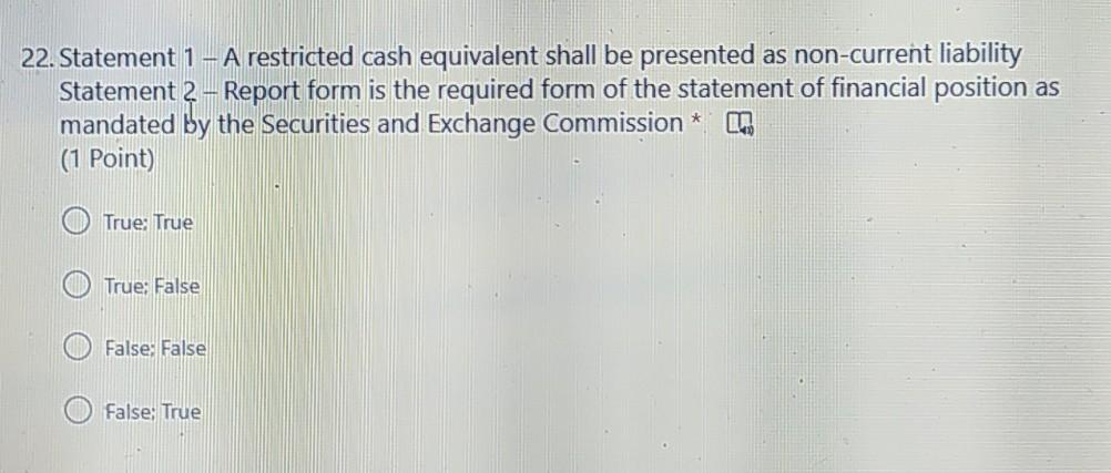 is the custody and administration of Public funds * (1 Point) True: