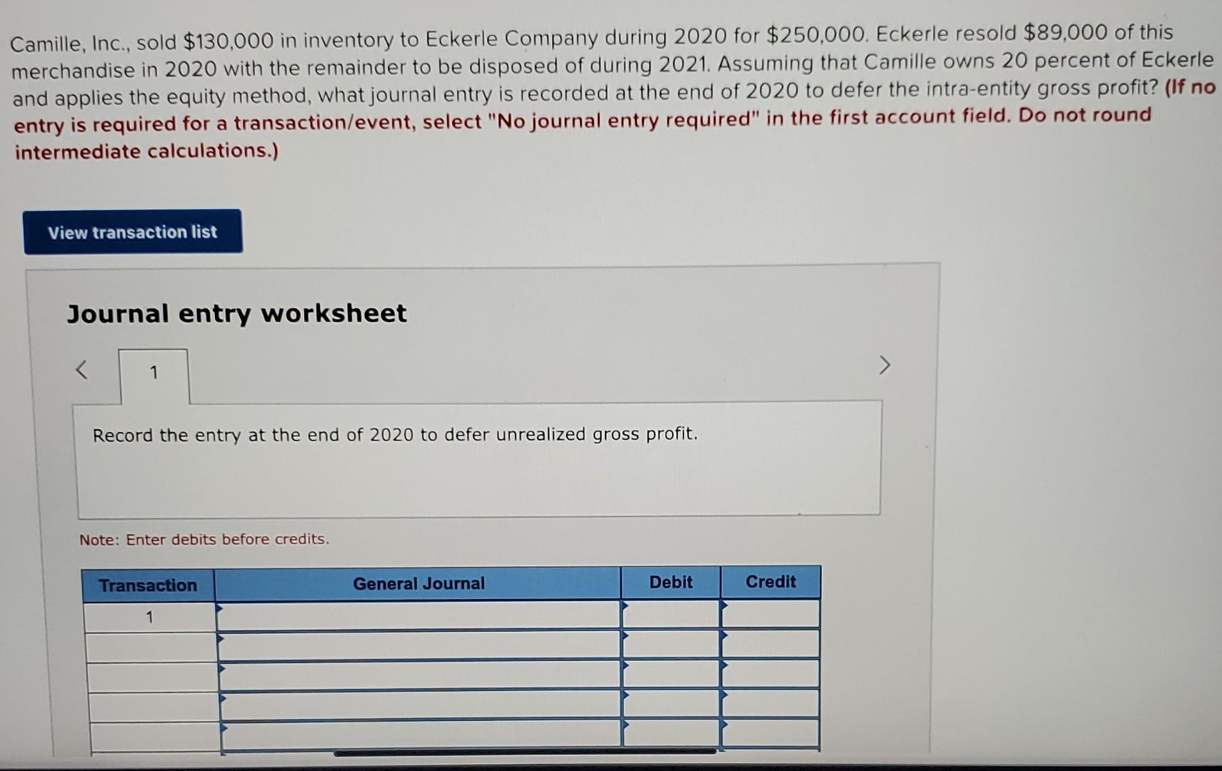 please help and show which general journal entry Camille, Inc., sold $130,000