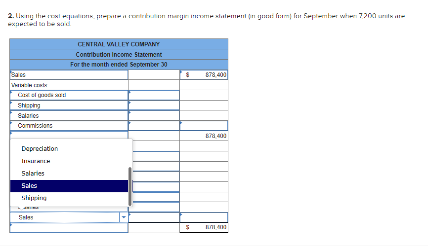 Central Valley Company is a manufacturing firm that produces and sells a