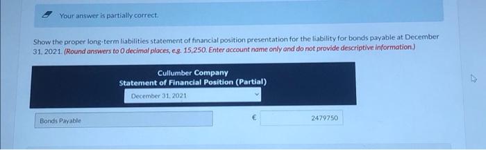 Current Attempt in Progress On January 1, 2020, Cullumber Company issued 2,340,000,8%,