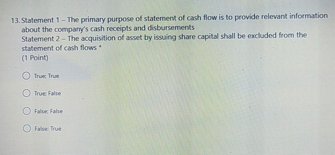function 11.Statement 1 - General purpose financial statements help the primary users