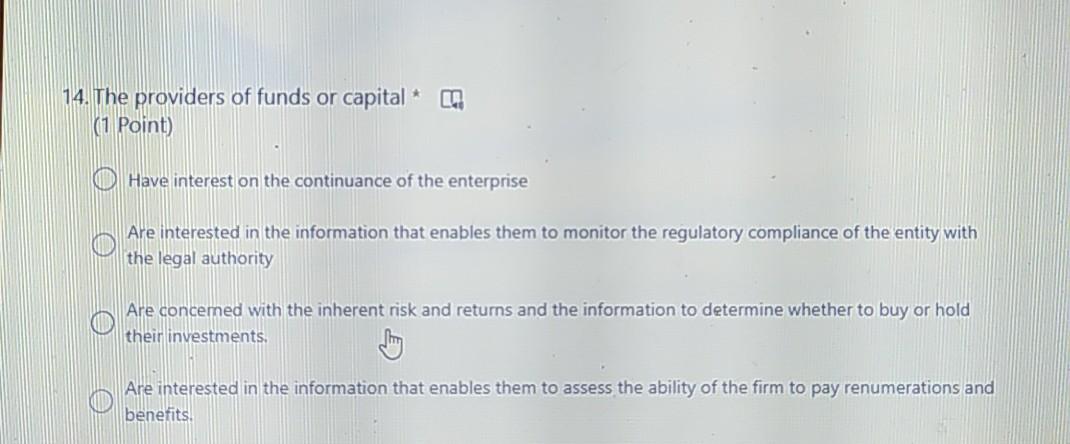 in estimating the value of the entity Statement 2 -Cause and effect