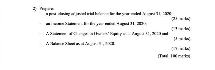 RERUURED. 1) Enier the abeve unasuated trial balasee into your answer shect.