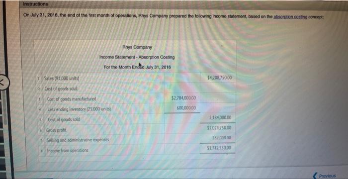 can someone help me with this question please Instructions On July 31,