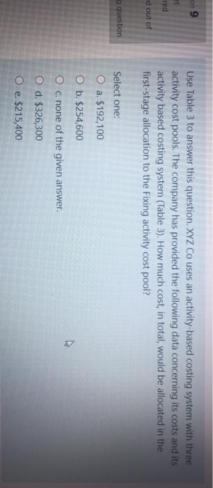  the table on 9 Hed Use Table 3 to answer this