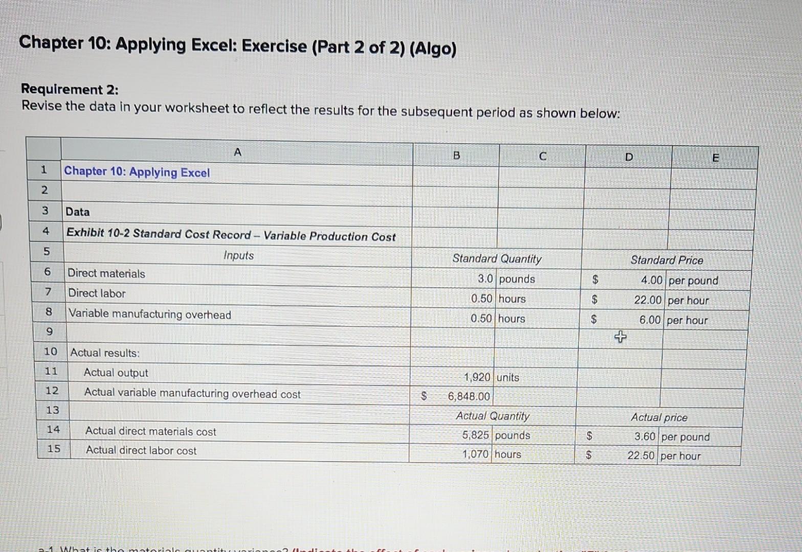 Excel form and enter formulas in all cells that contaln question marks.