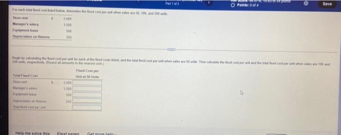 please do all part Part 3 Opon O Points: 0 of 4