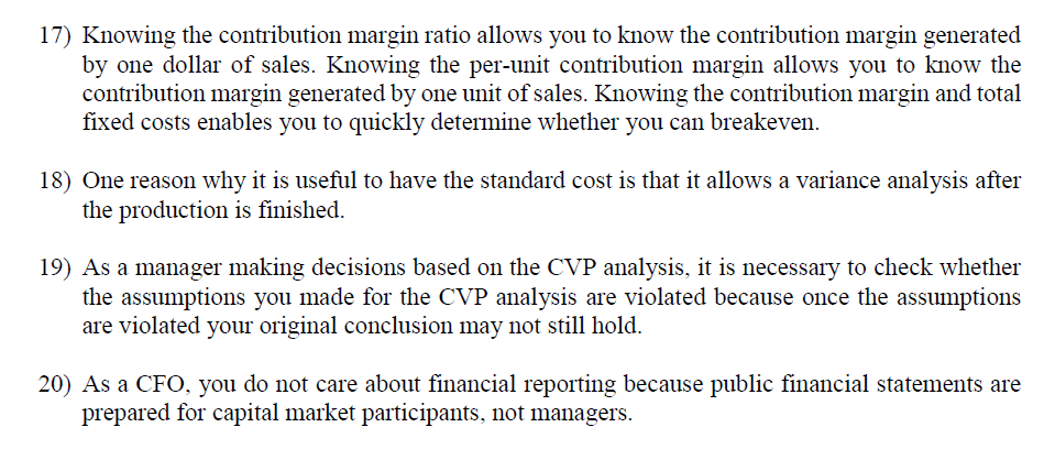  Please put down T or F in the answer book (T