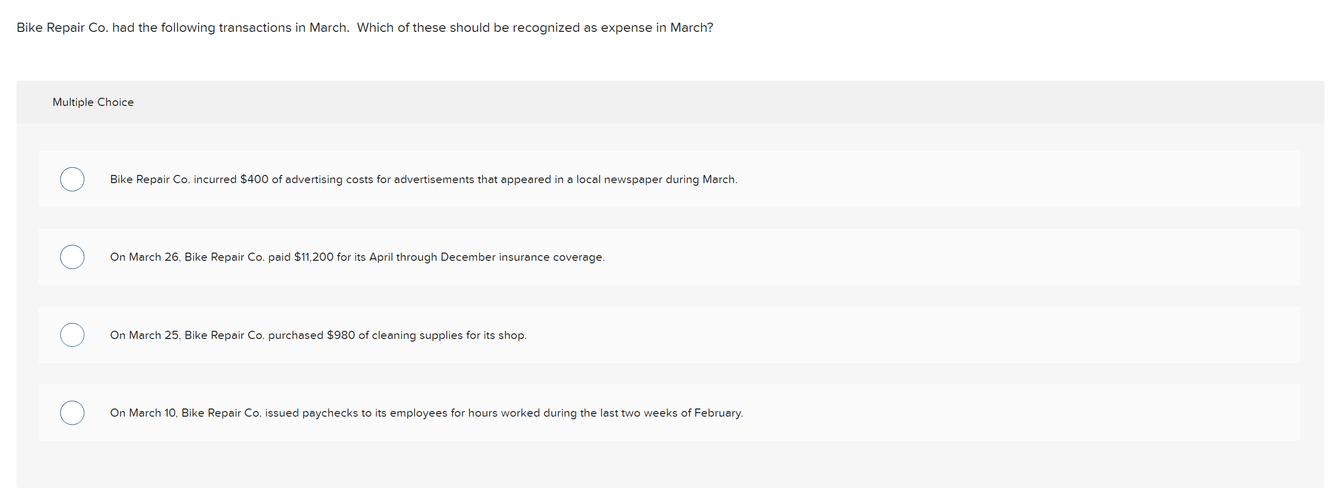 Analytics' income statement for the year ended December 31, 2021. Advertising expense