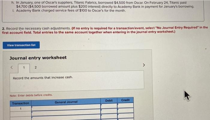 the month ending February 28, 2021. Deposits: Date 2/4 2/11 2/18 2/25