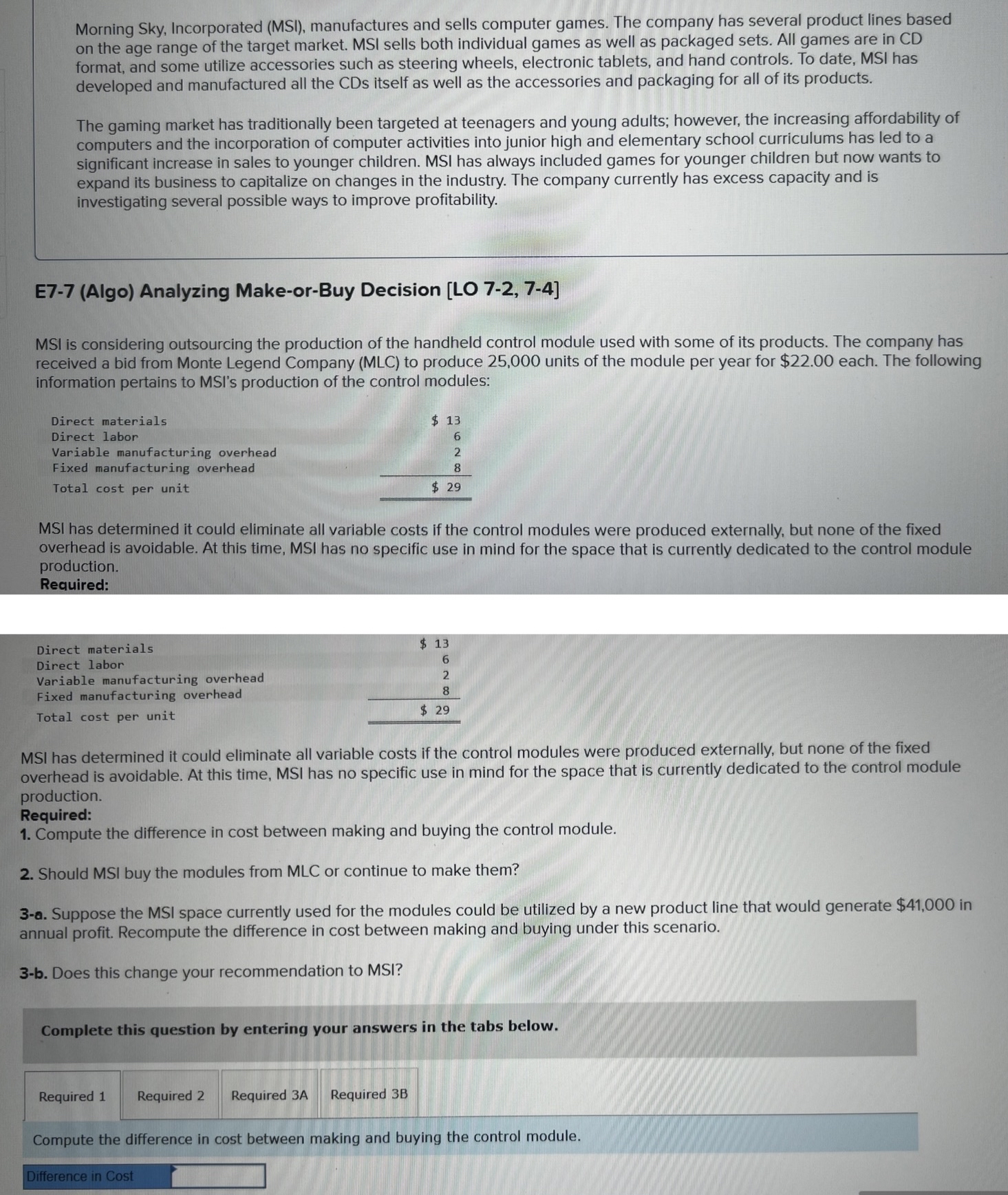  MSI has determined it could eliminate all variable costs if the