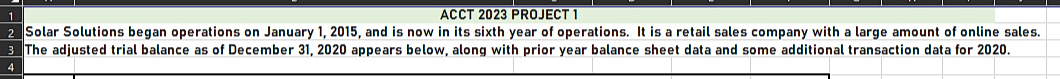 Can I get this by tomorrow, ASAP please use excel ACCT 2023