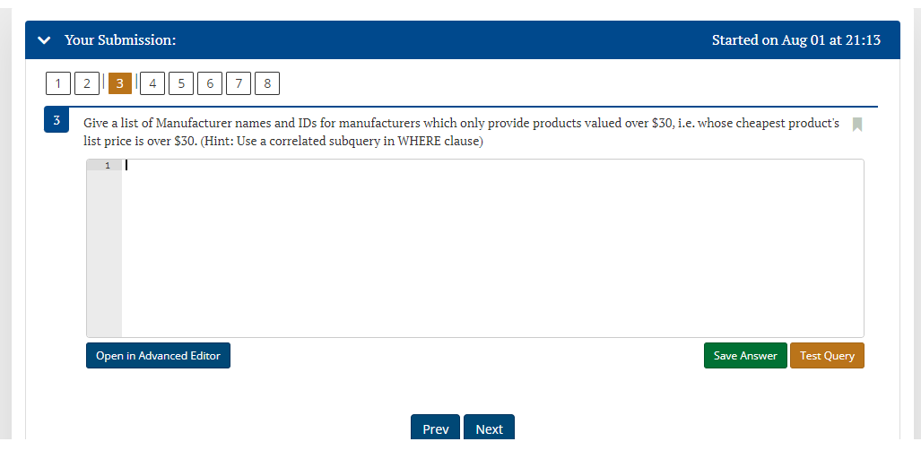 as shown in Figure 3.1. To do these queries you cannot use