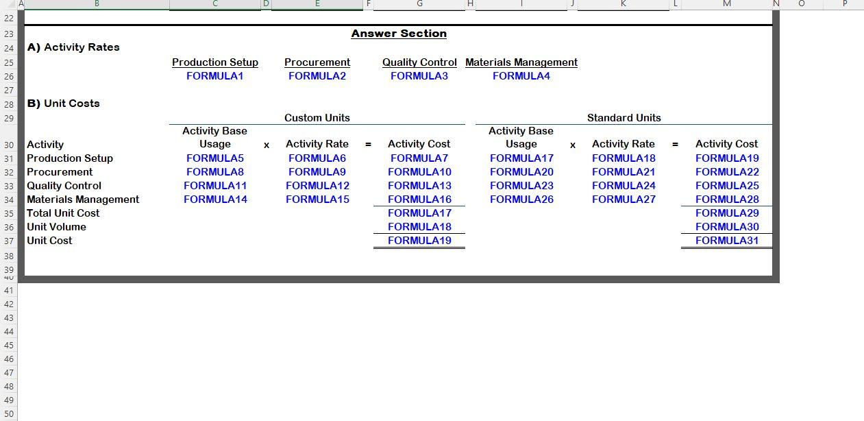 used. Please be sure to submit your file as an Excel file.