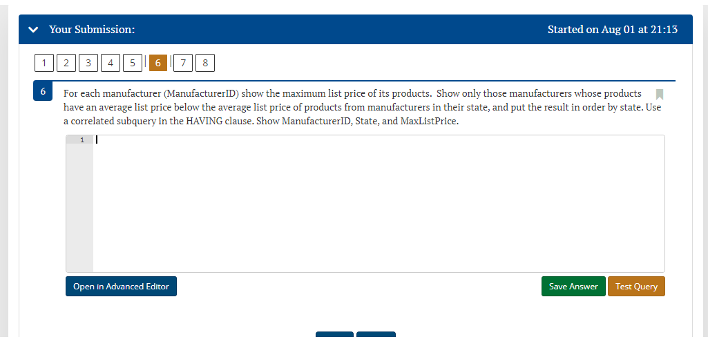 below, formulate a single SQL query to produce the required information. In