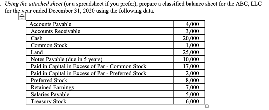  . Using the attached sheet (or a spreadsheet if you prefer),