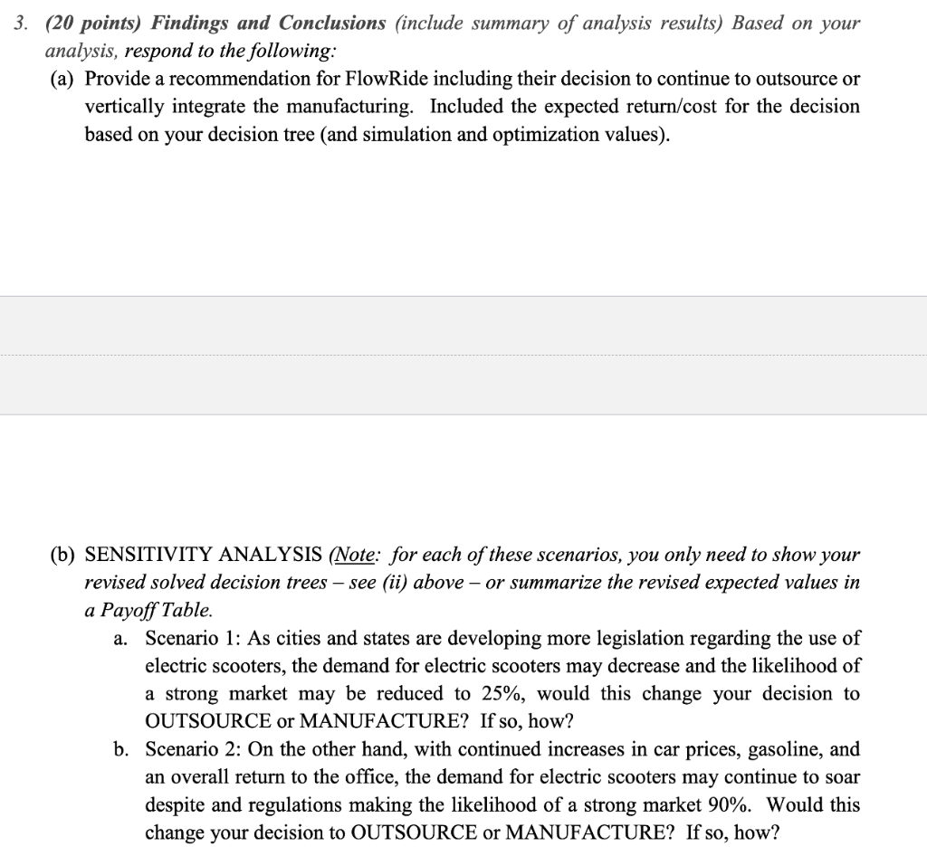 Integration ELECTRONIC SCOOTERS: MANUFACTURE OR OUTSOURCE? According to a recent Wall Street