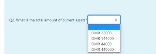 questions. Account names Amount in OMR Net profit 100000 Capital 200000 Drawings