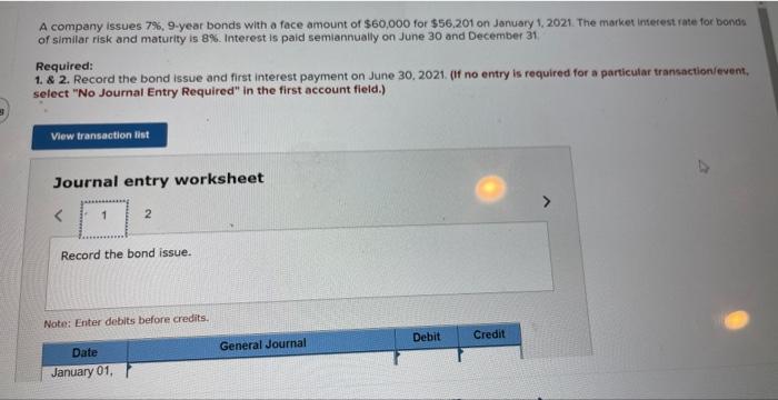 pls solve A company issues 7\%, 9-year bonds with a face amount
