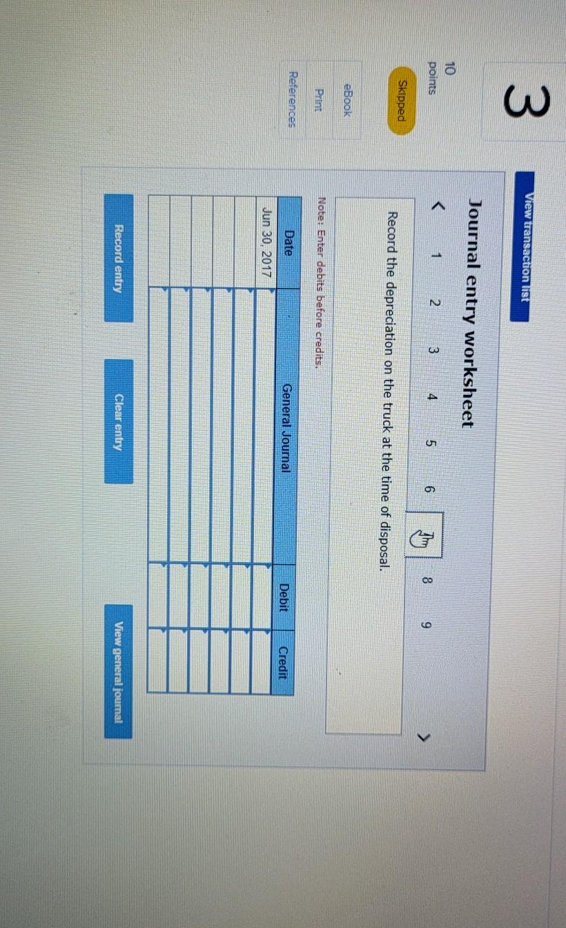 residual value of $12,000. April 1, 2016 Paid $36,900 cash to purchase