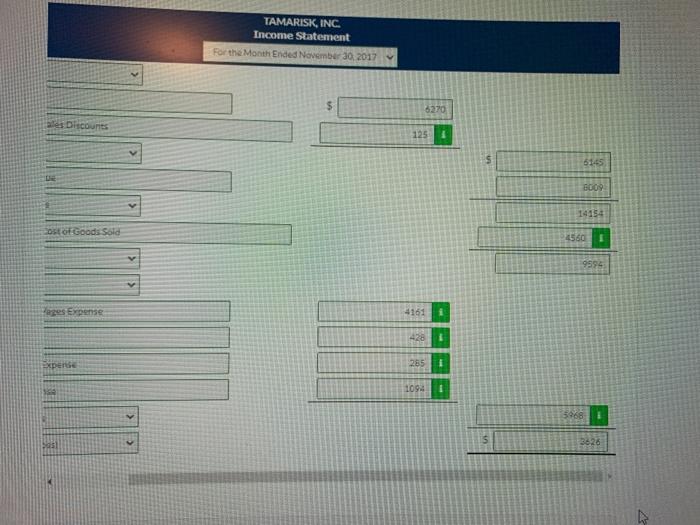 INC. Retained Earnings Statement For the Month Ended November 30, 2017 Retained