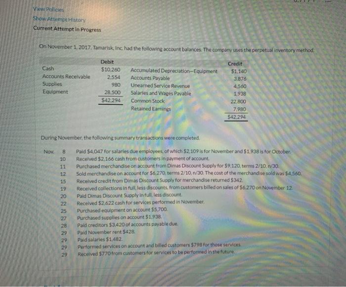 Earnings November 1 V 5 Add Net Income (Loss) Retained Earnings. November