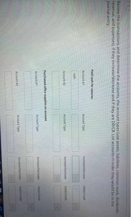 choose the correct answer#1:- Accounts Payable:-[_] Balance sheet and asset account[_] Balance