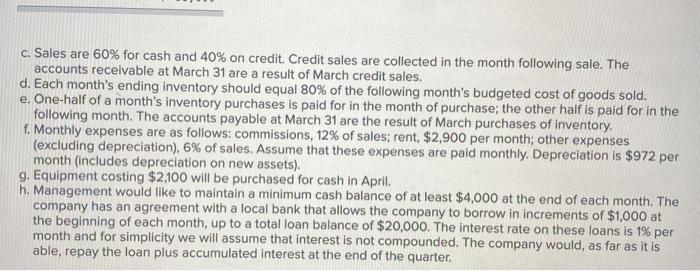 to the operations of Shilow Company, a wholesale distributor of consumer goods: