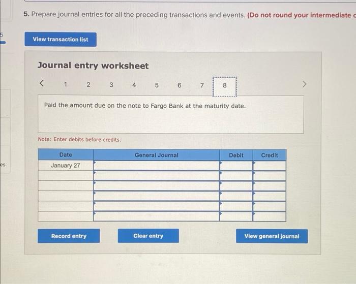 60-day, N, 36,000 note payable. December 31 Recorded an adjusting entry for